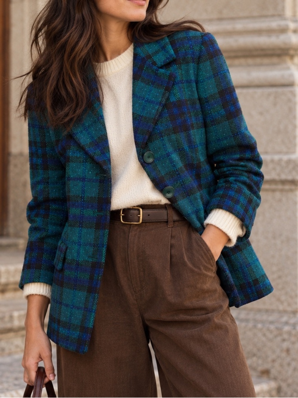 Vintage Pendleton Pure Virgin Wool Plaid Blazer Jacket